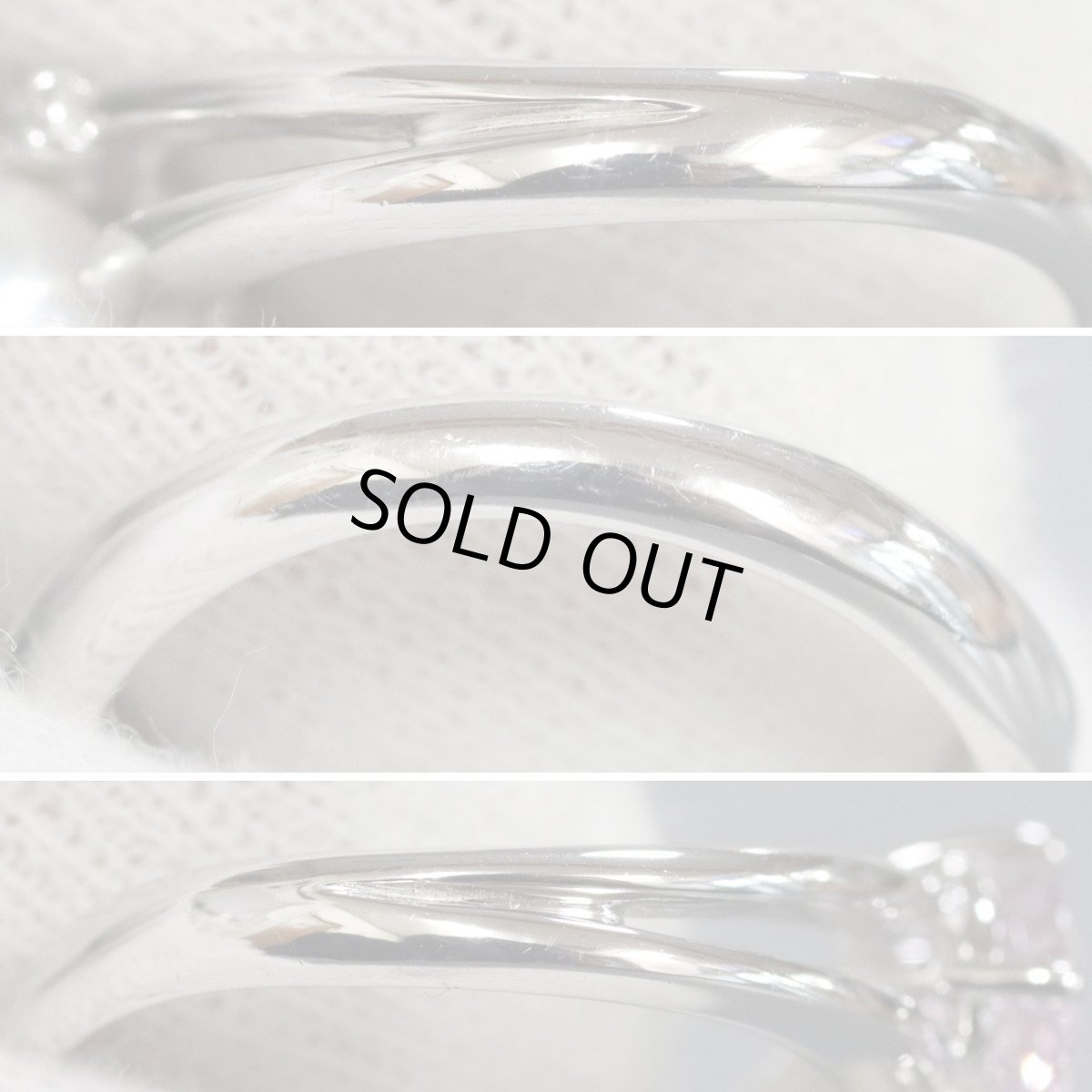 画像6: タサキ K18WGパールダイヤモンドリング 0.70 D0.04 5.8g #12 (6)