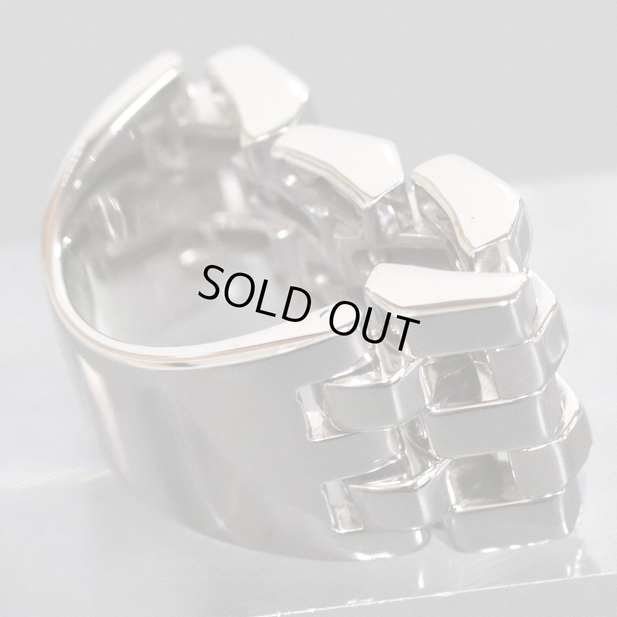 画像2: キメント 750リング 時計のベルトモチーフ 14.1g #10.5 (2)