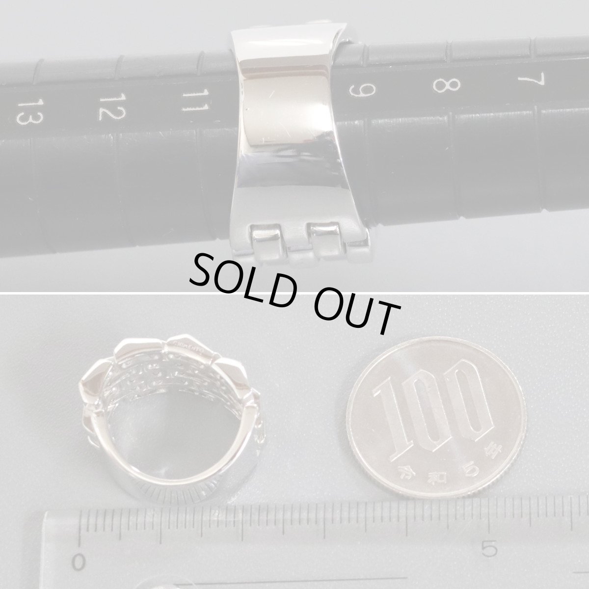 画像7: キメント 750リング 時計のベルトモチーフ 14.1g #10.5 (7)