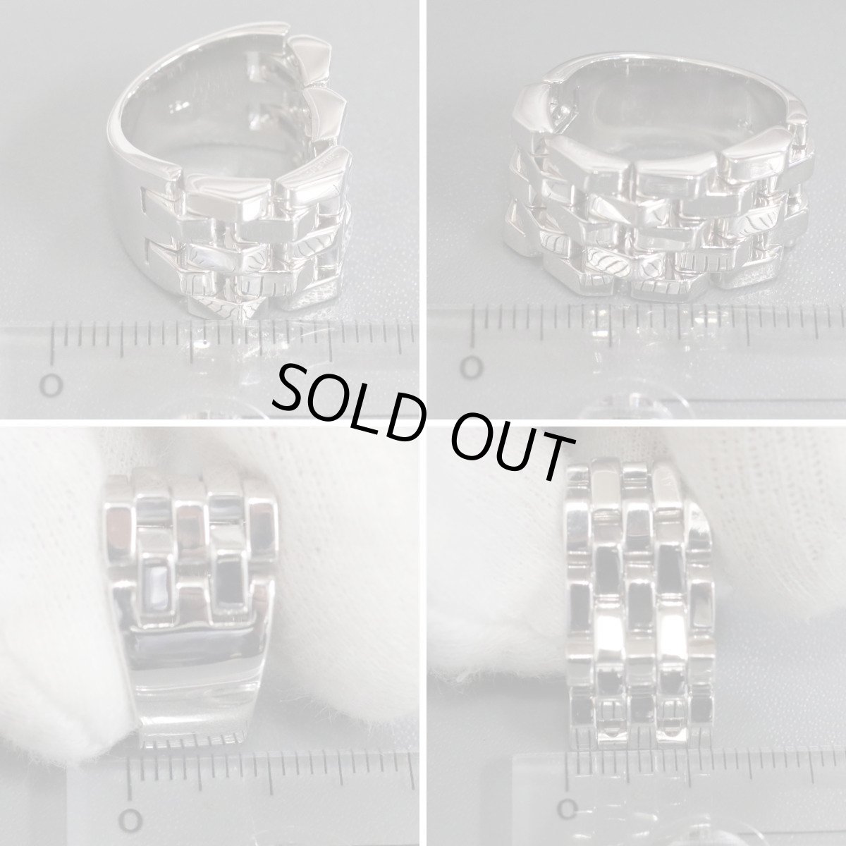 画像8: キメント 750リング 時計のベルトモチーフ 14.1g #10.5 (8)