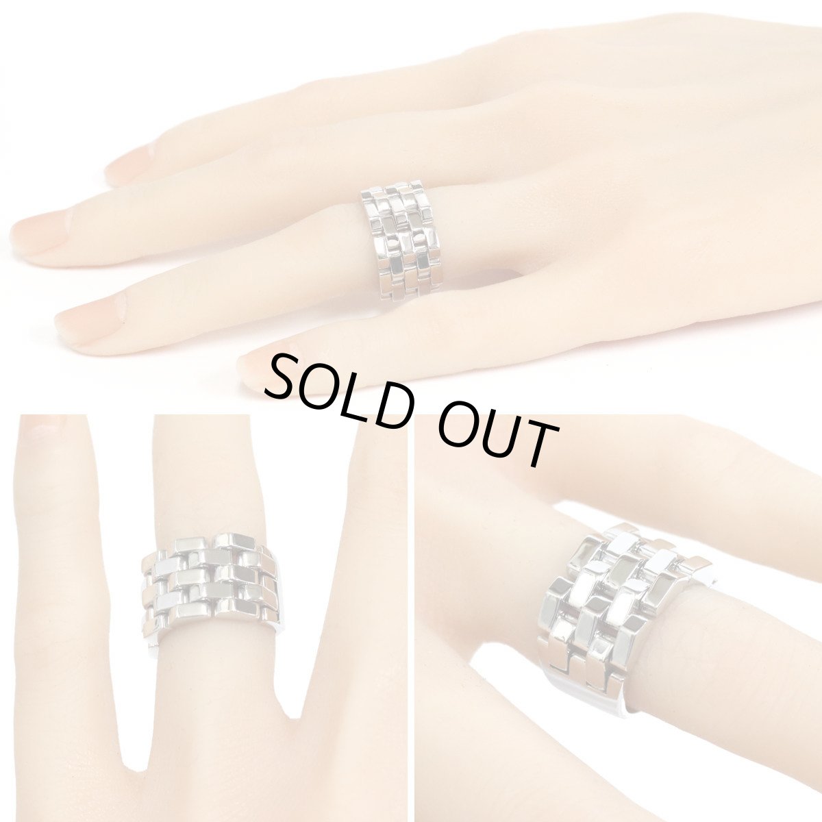 画像9: キメント 750リング 時計のベルトモチーフ 14.1g #10.5 (9)