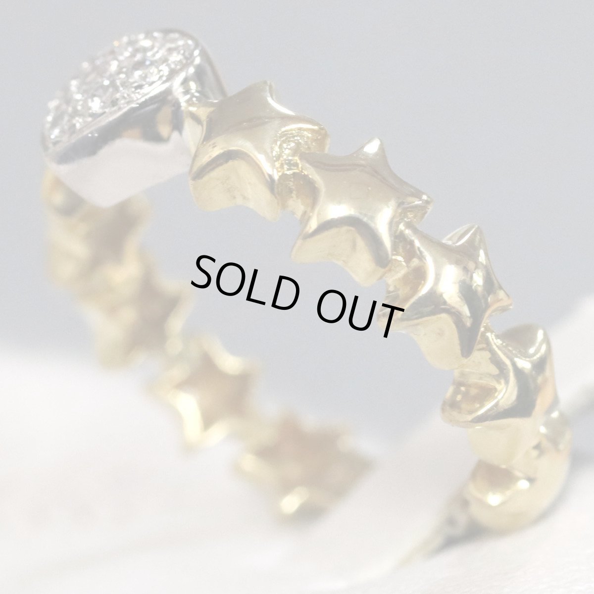 画像3: ポンテヴェキオ K18ダイヤモンドリング スターモチーフ ハートモチーフ D0.10 4.1g #12 (3)