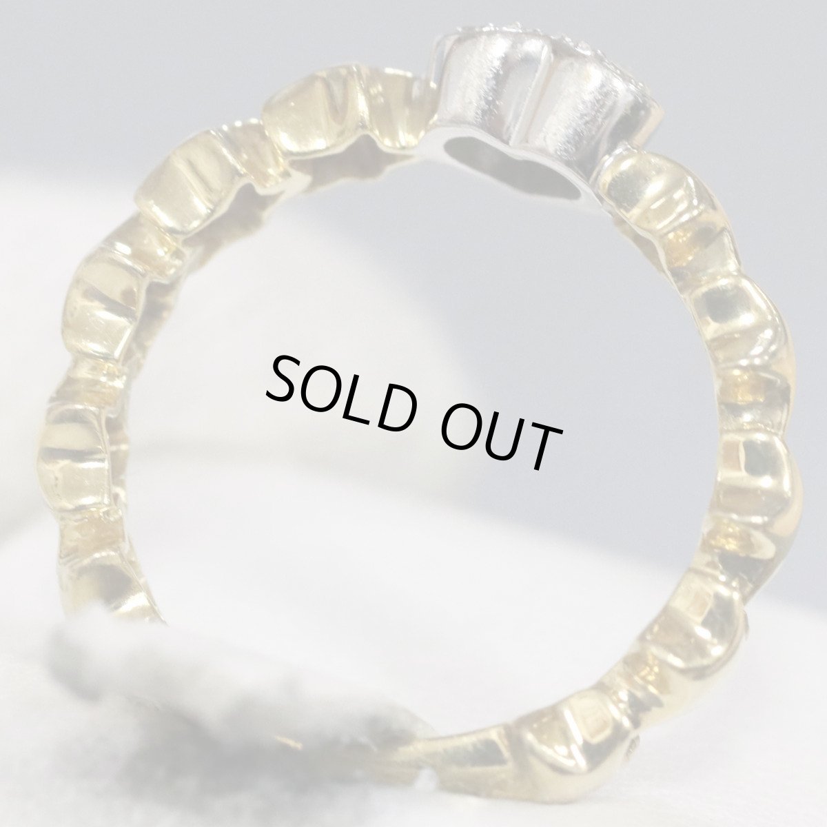 画像5: ポンテヴェキオ K18ダイヤモンドリング スターモチーフ ハートモチーフ D0.10 4.1g #12 (5)