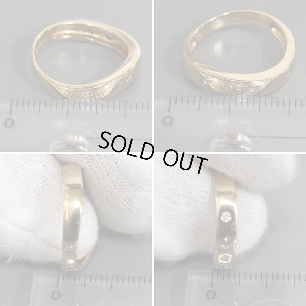 画像8: ヴァンドーム K18ダイヤモンドリング 3.5g #11.5 (8)