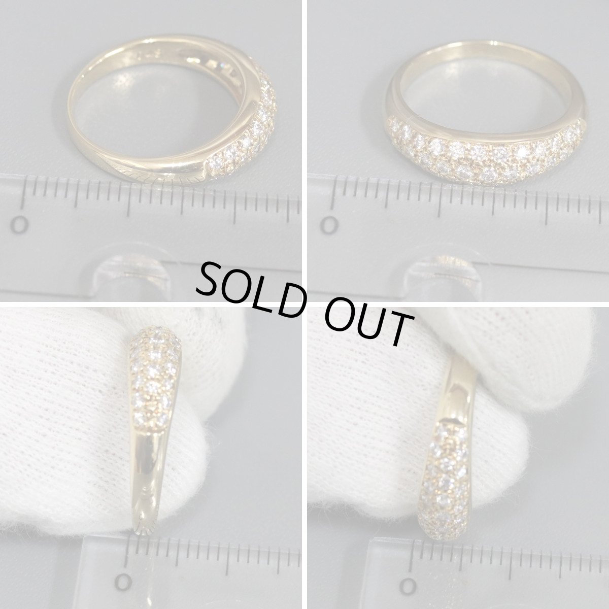 画像9: タサキ K18ダイヤモンドリング D0.43 4.0g #11 (9)