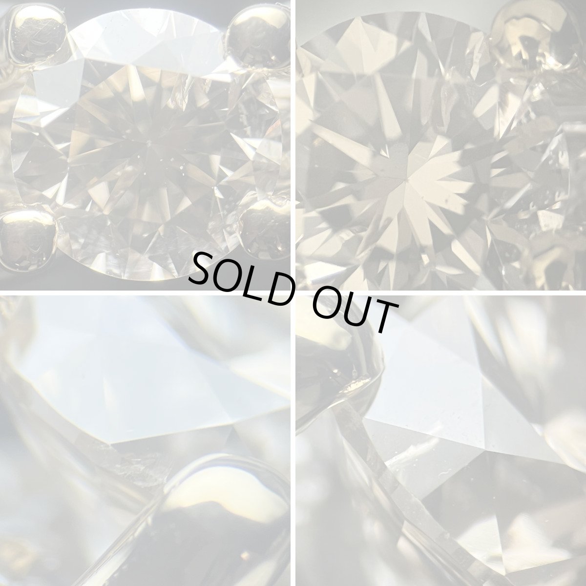 画像5: Pt900/K18ブラウンダイヤモンドリング D1.071 D0.05 9.3g #11 ソーティング (5)