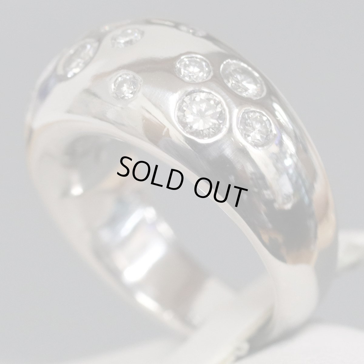 画像2: Pt900ダイヤモンドリング D1.01 18.9g #11 (2)