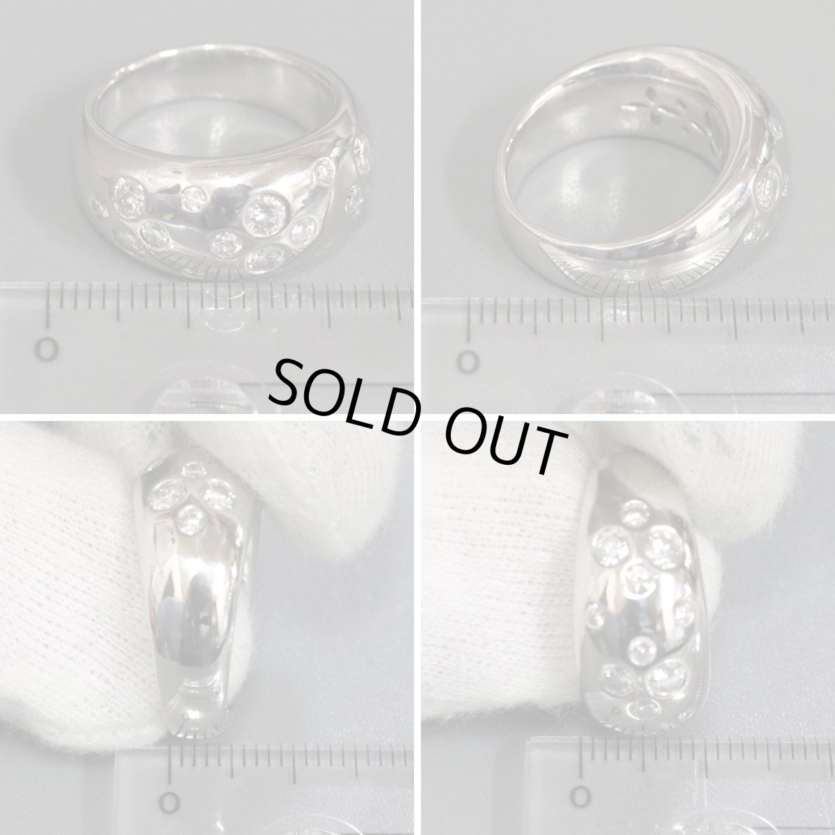 画像9: Pt900ダイヤモンドリング D1.01 18.9g #11 (9)