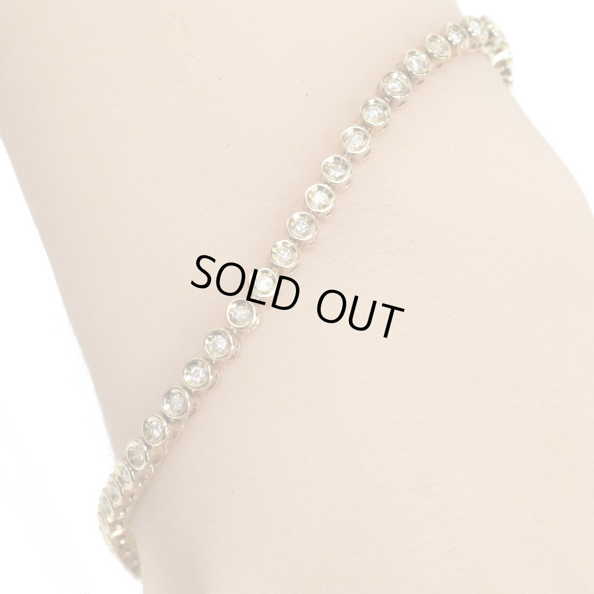 画像10: K18テニスブレスレット ダイヤモンド D1.02 10.8g (10)