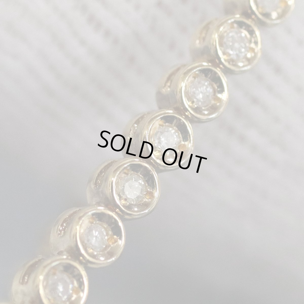 画像2: K18テニスブレスレット ダイヤモンド D1.02 10.8g (2)