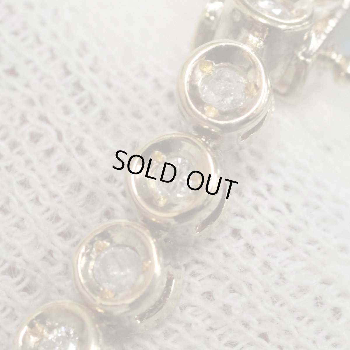 画像4: K18テニスブレスレット ダイヤモンド D1.02 10.8g (4)