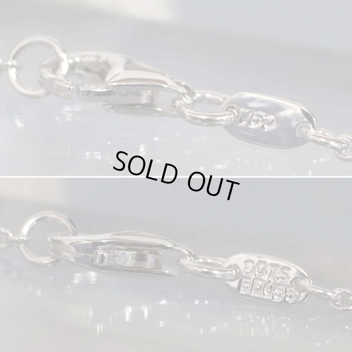 画像7: 750ダイヤモンドネックレス ブラックダイヤモンド フラワーモチーフ D0.75 BkD0.55 7.3g (7)