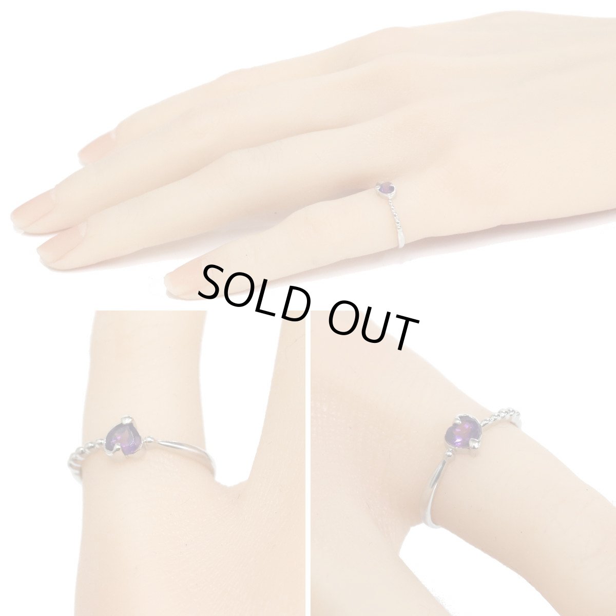 画像10: Pt900アメジストリング 1.3g #8 (10)