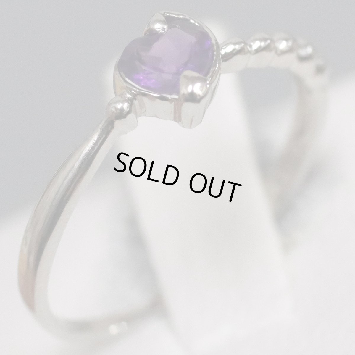 画像2: Pt900アメジストリング 1.3g #8 (2)