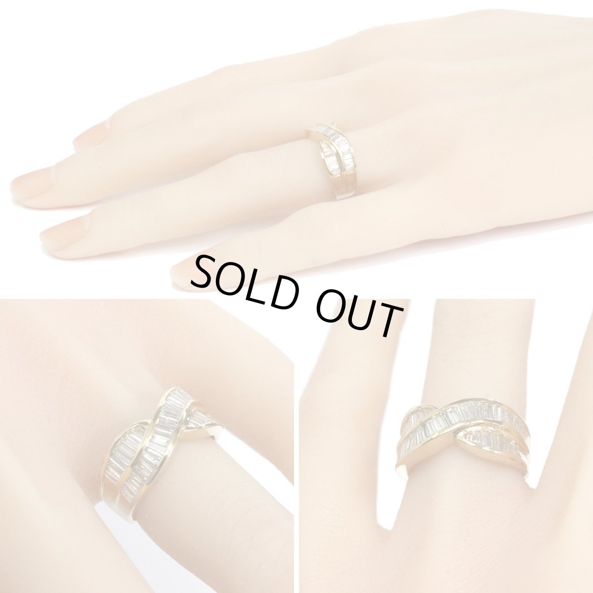 画像10: K18ダイヤモンドリング D1.00 6.2g #11 (10)