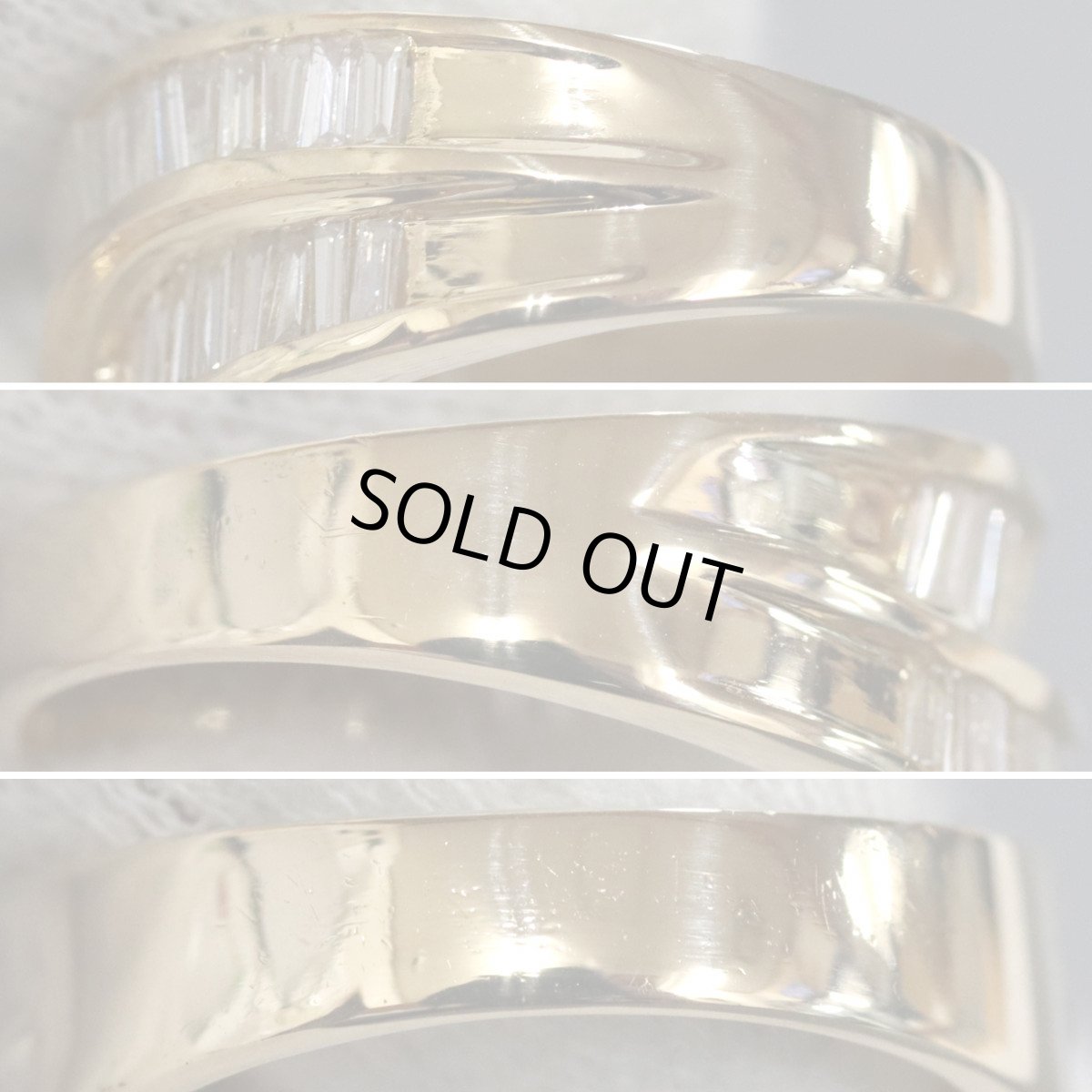 画像6: K18ダイヤモンドリング D1.00 6.2g #11 (6)