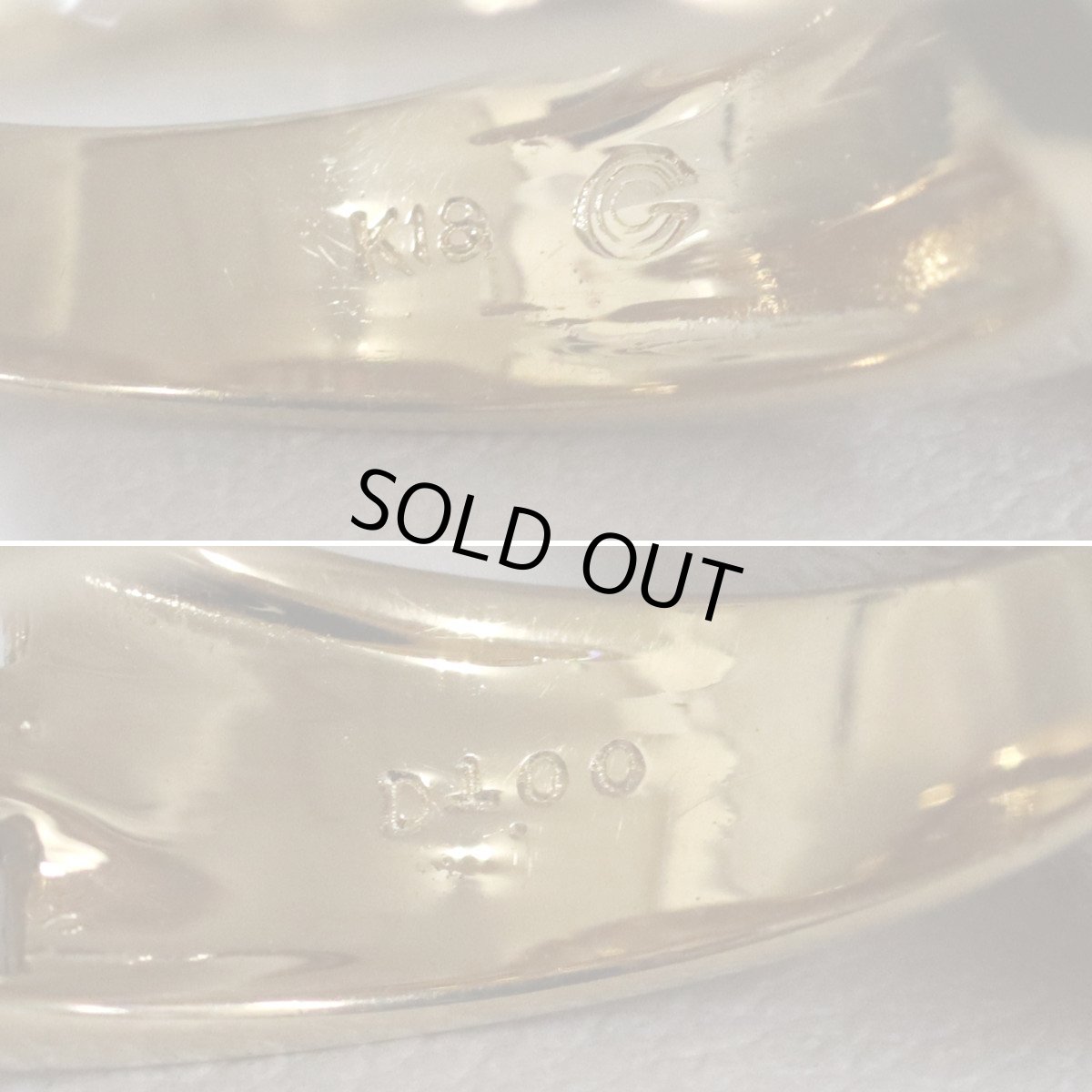 画像7: K18ダイヤモンドリング D1.00 6.2g #11 (7)