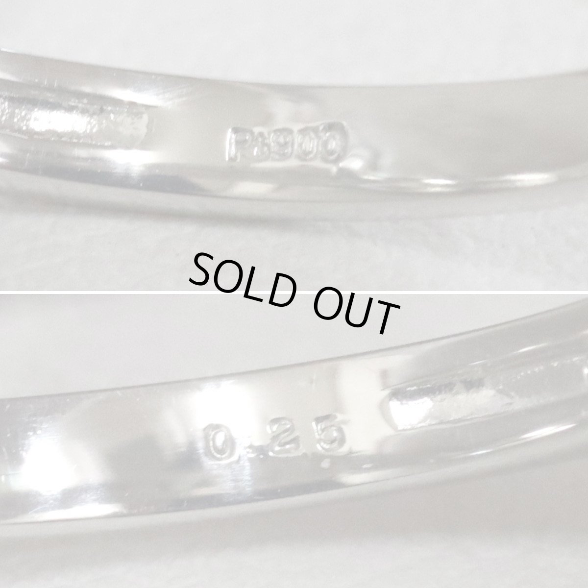 画像8: Pt900パールダイヤモンドリング D0.25 3.6g #11 (8)