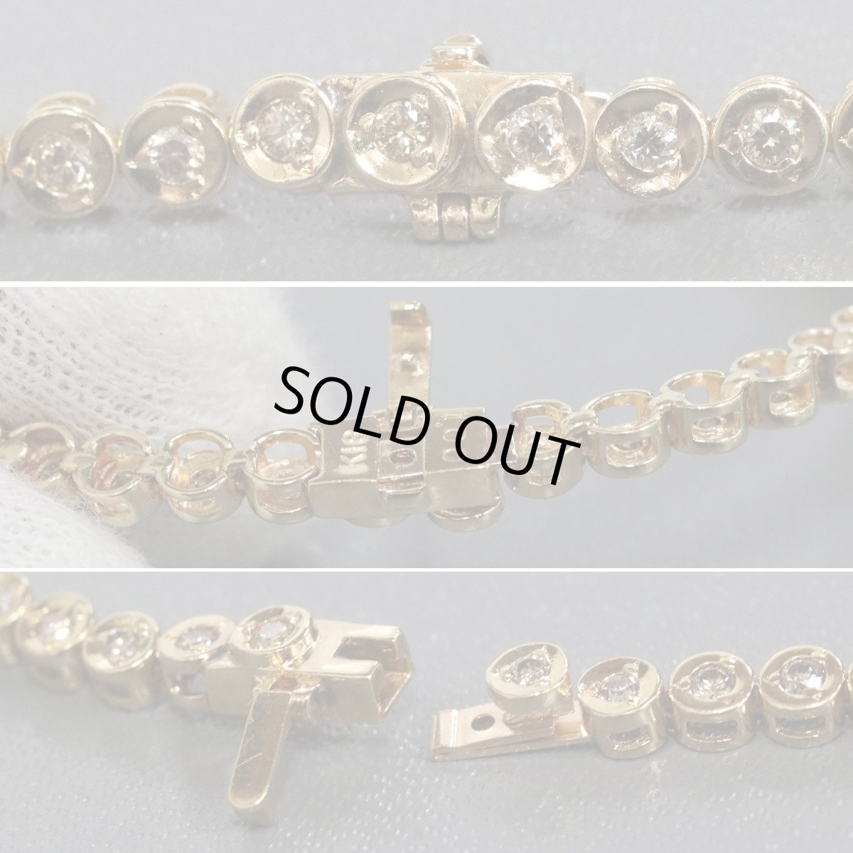 画像5: K18テニスブレスレット ブラウンダイヤモンド D1.00 7.8g (5)