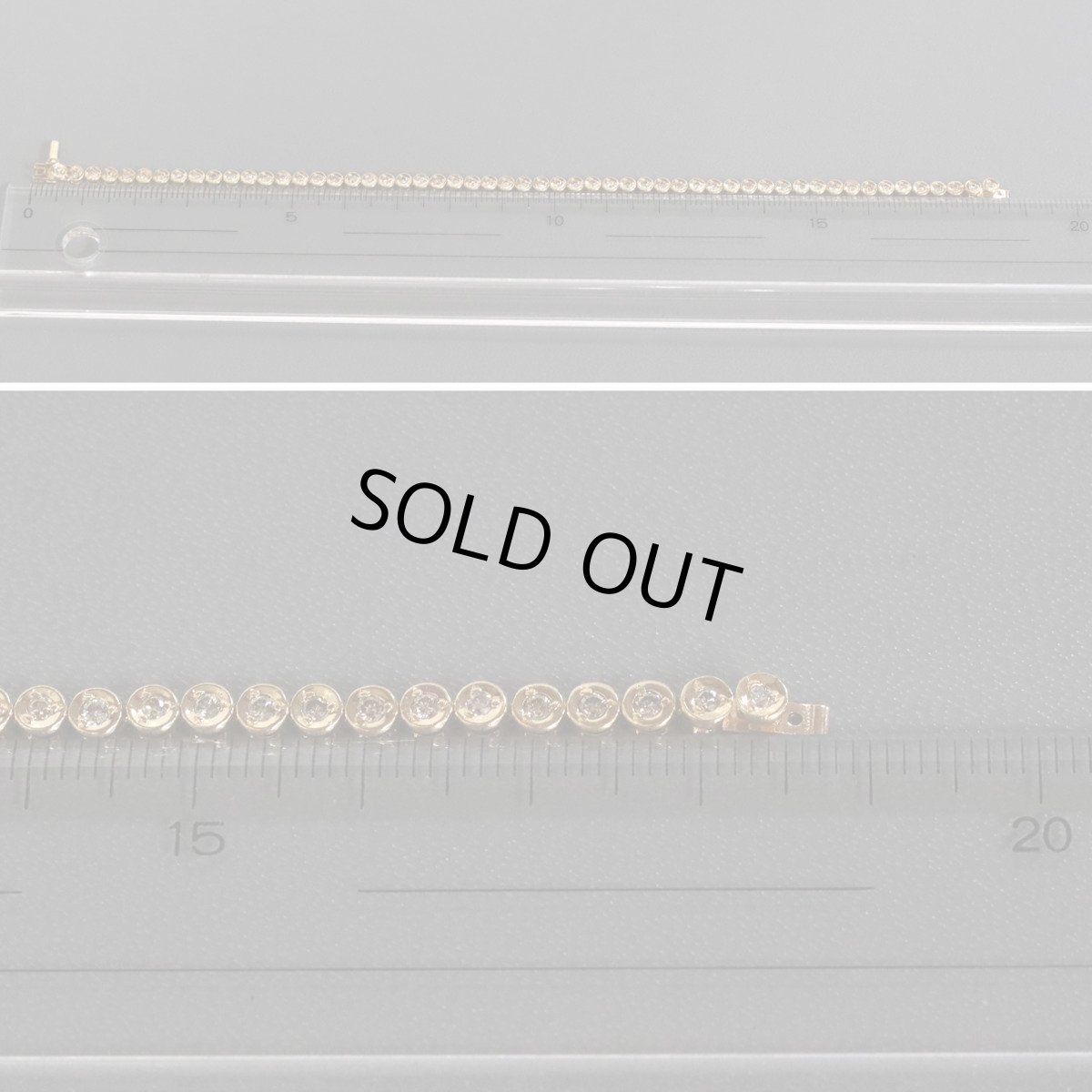 画像7: K18テニスブレスレット ブラウンダイヤモンド D1.00 7.8g (7)