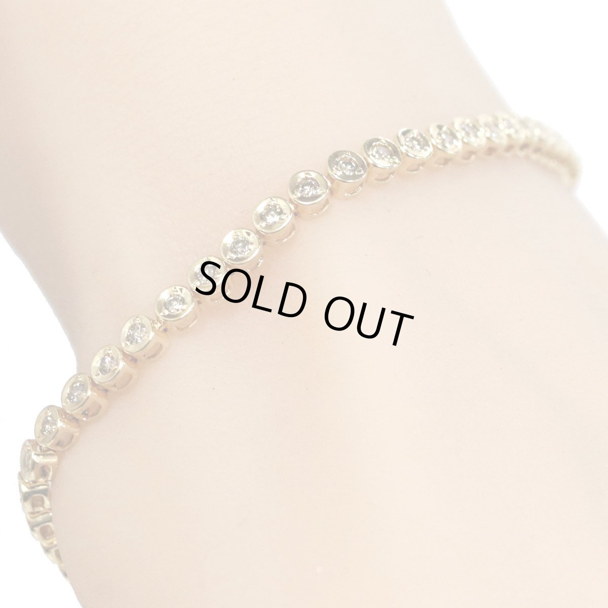 画像9: K18テニスブレスレット ブラウンダイヤモンド D1.00 7.8g (9)