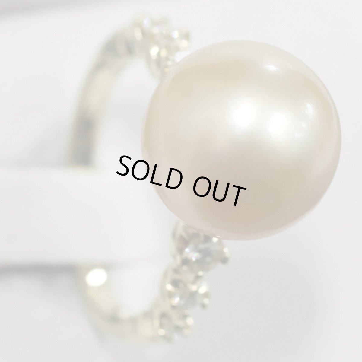 画像4: K18ゴールデンパールダイヤモンドリング D0.23 5.4g #9.5 (4)