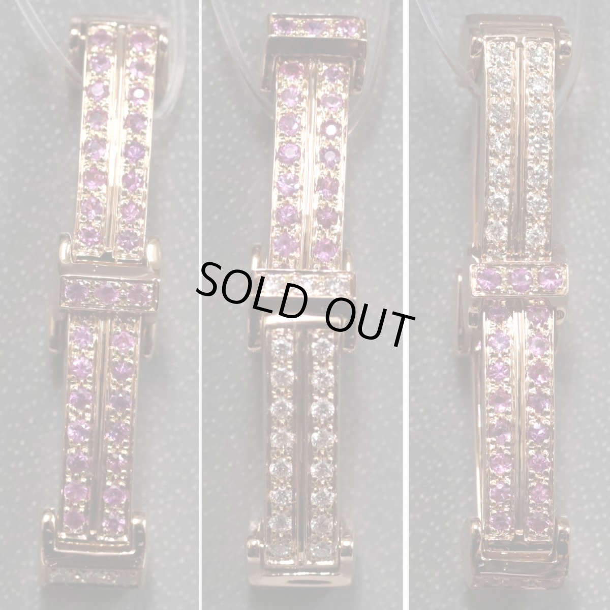 画像2: K18PGピンクサファイアダイヤモンドペンダントトップ PS0.34 D0.28 4.5g (2)