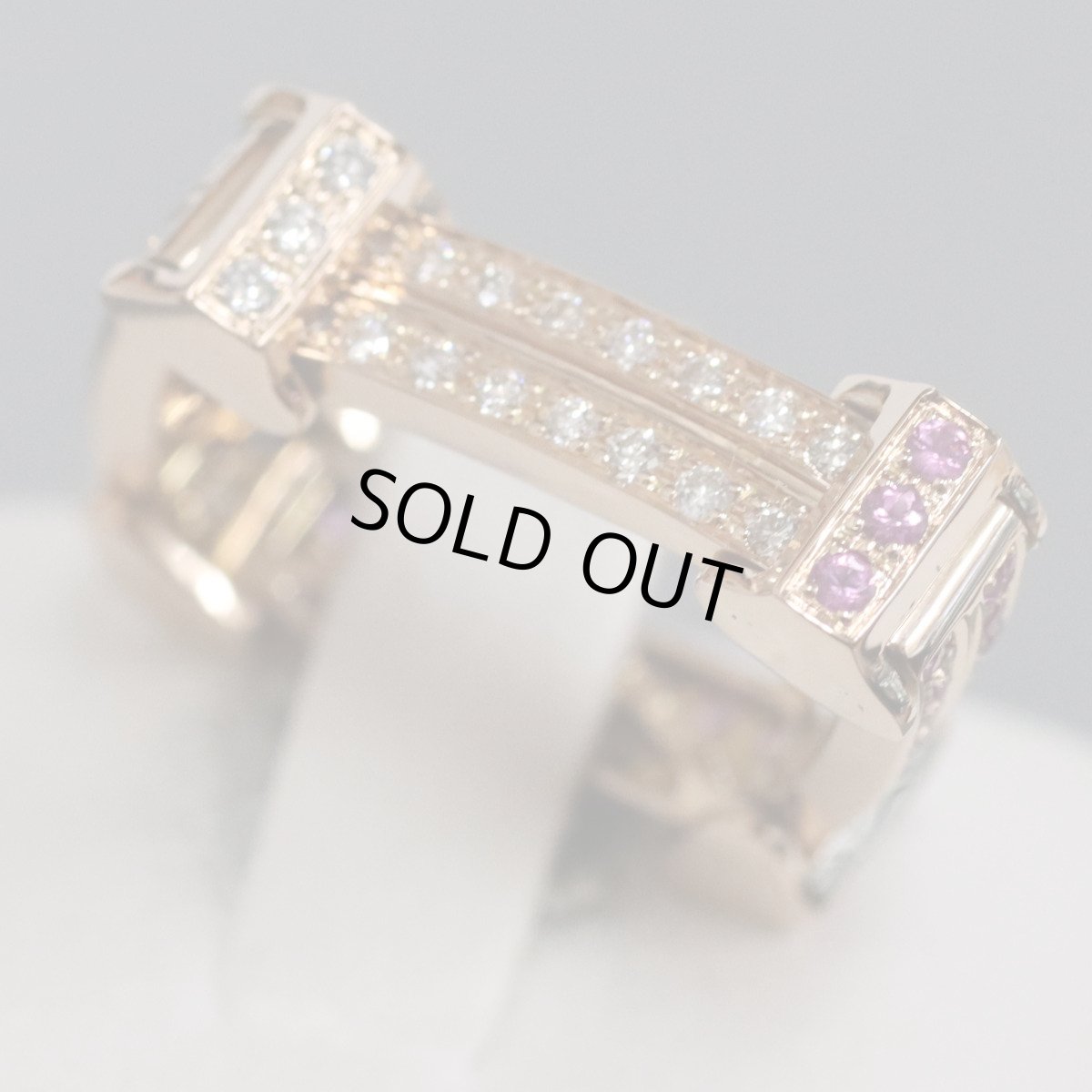 画像5: K18PGピンクサファイアダイヤモンドペンダントトップ PS0.34 D0.28 4.5g (5)