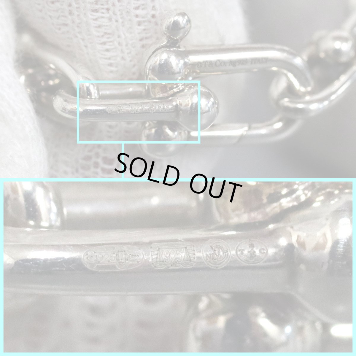 画像7: ハードウェア スモール リンク ブレスレット (7)