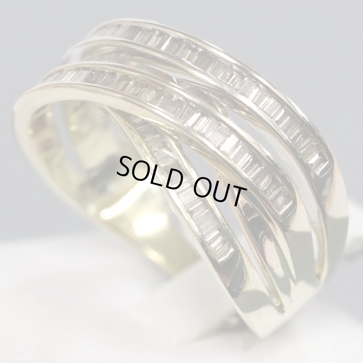 画像2: K18テーパーブラウンダイヤモンドリング D0.80 6.8g #15 (2)