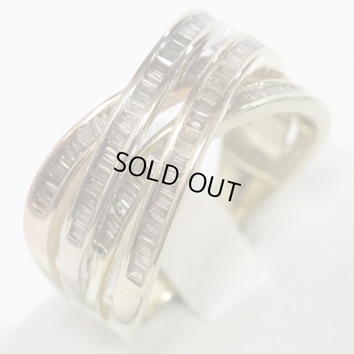 画像3: K18テーパーブラウンダイヤモンドリング D0.80 6.8g #15 (3)