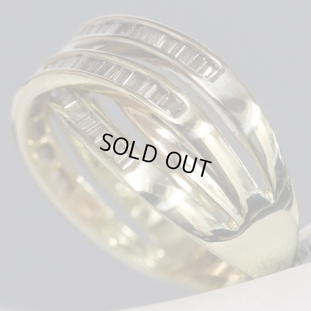 画像4: K18テーパーブラウンダイヤモンドリング D0.80 6.8g #15 (4)