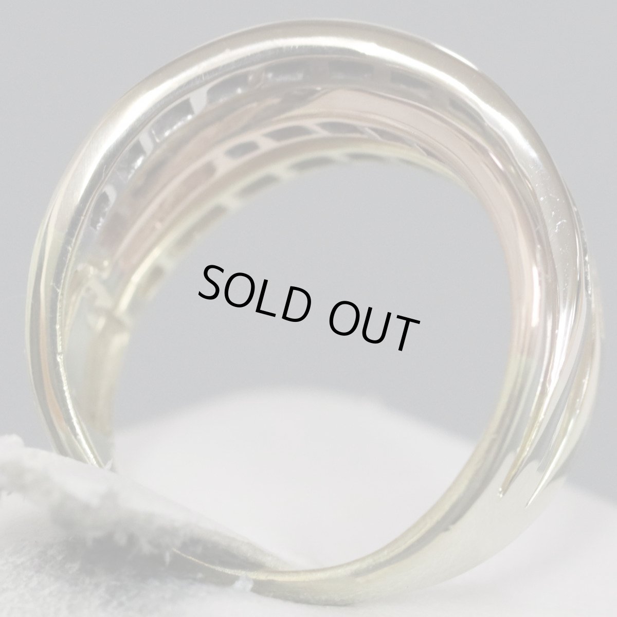 画像5: K18テーパーブラウンダイヤモンドリング D0.80 6.8g #15 (5)