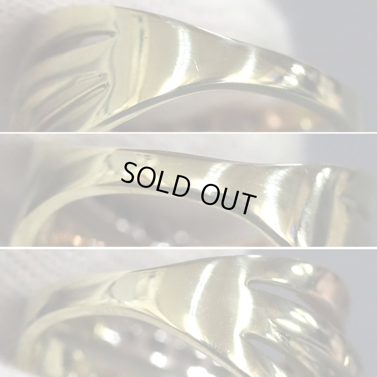 画像6: K18テーパーブラウンダイヤモンドリング D0.80 6.8g #15 (6)