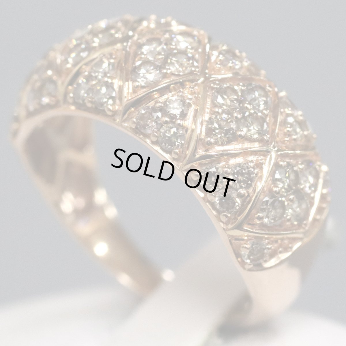 画像2: K18PGブラウンダイヤモンドリング D1.00 4.9g #11 (2)