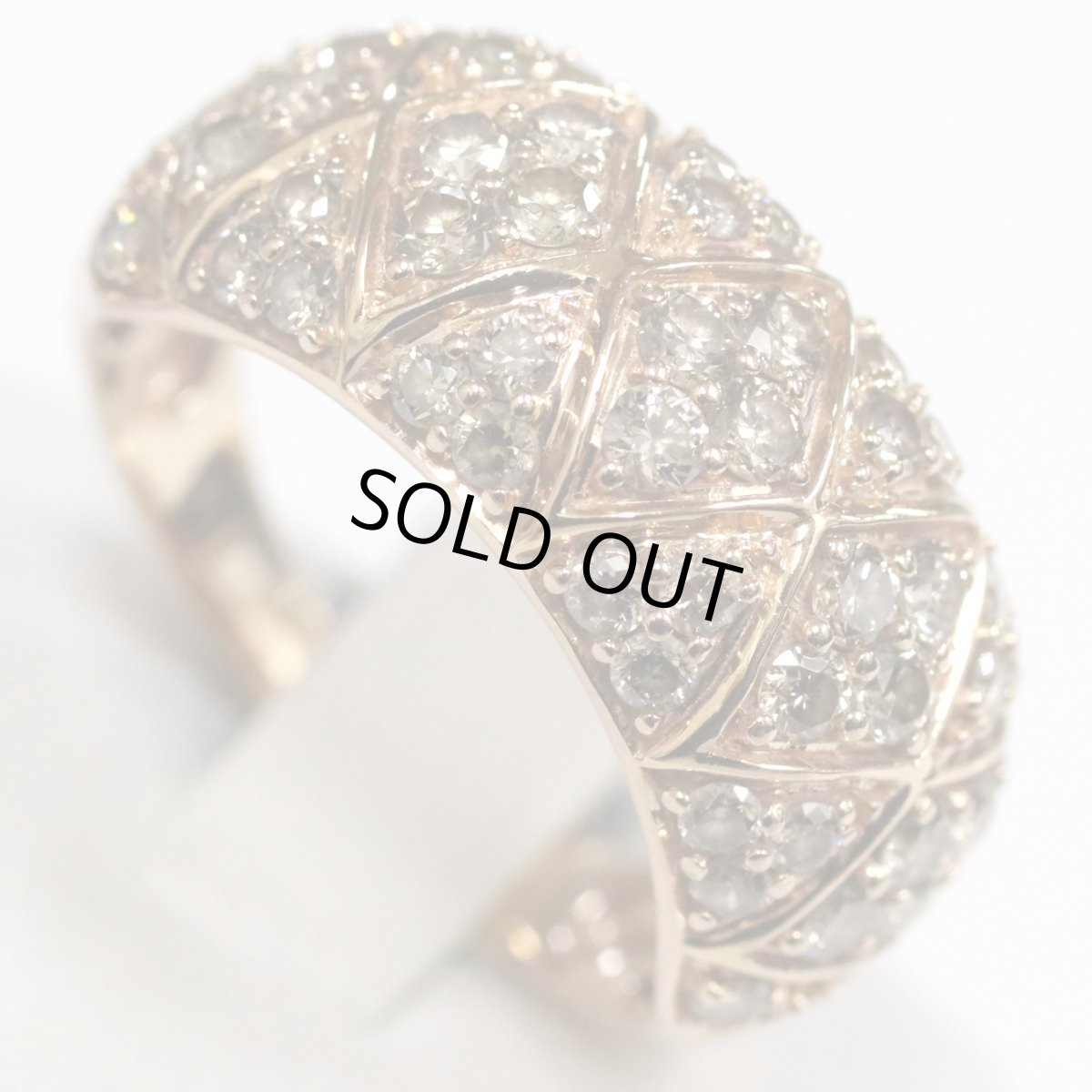 画像3: K18PGブラウンダイヤモンドリング D1.00 4.9g #11 (3)