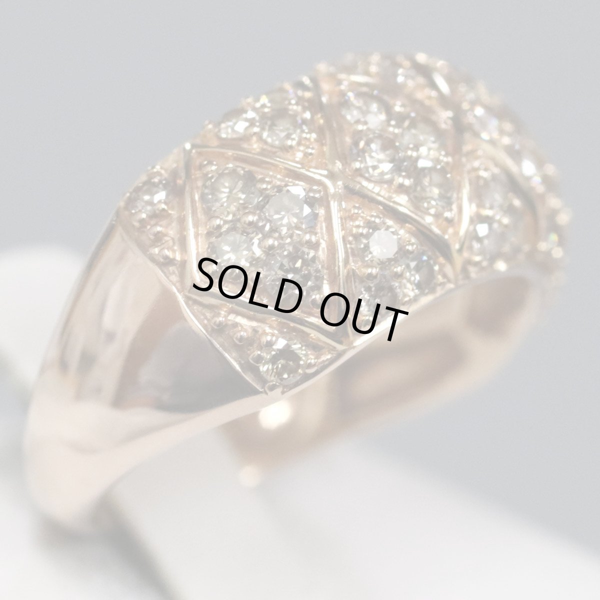 画像4: K18PGブラウンダイヤモンドリング D1.00 4.9g #11 (4)