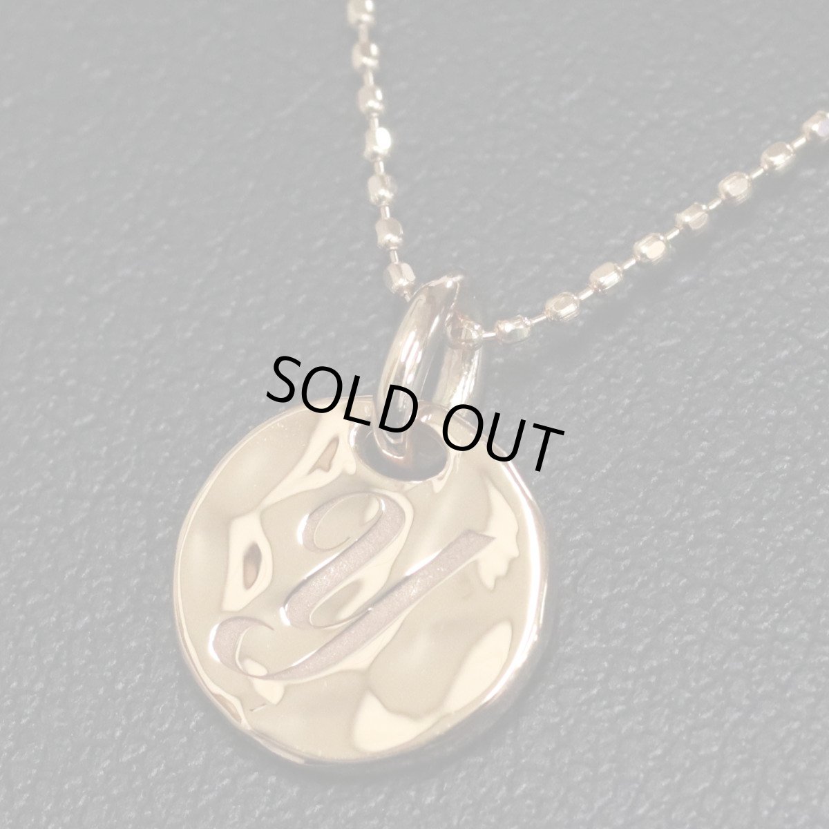 画像7: K18PGイニシャルコインペンダント Y 2.7g (7)