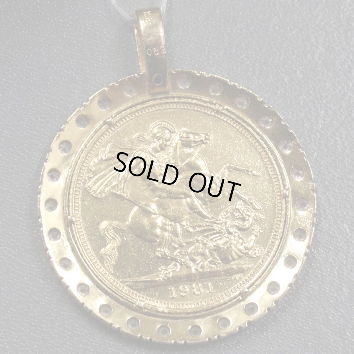 画像2: K22/K18ペンダントトップ D0.52 12.5g (2)