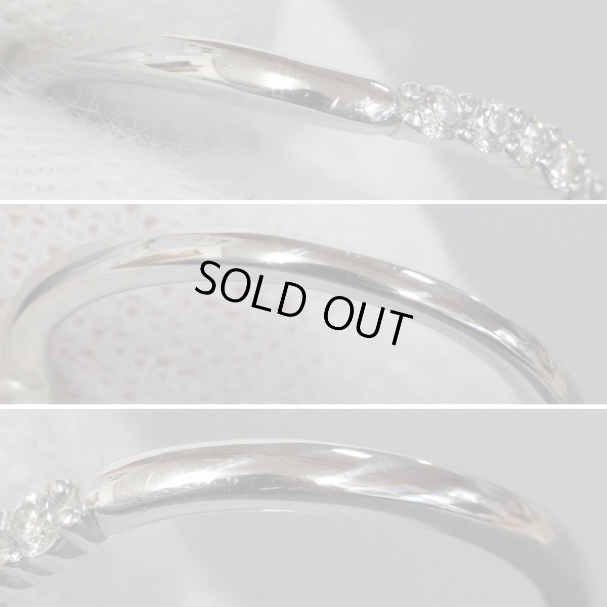 画像6: ヨンドシー Pt950ダイヤモンドリング 2.2g #8.5 (6)