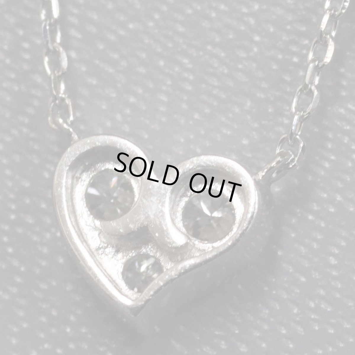 画像4: ヨンドシー Pt850ダイヤモンドネックレス ハートモチーフ D0.250 2.8g (4)