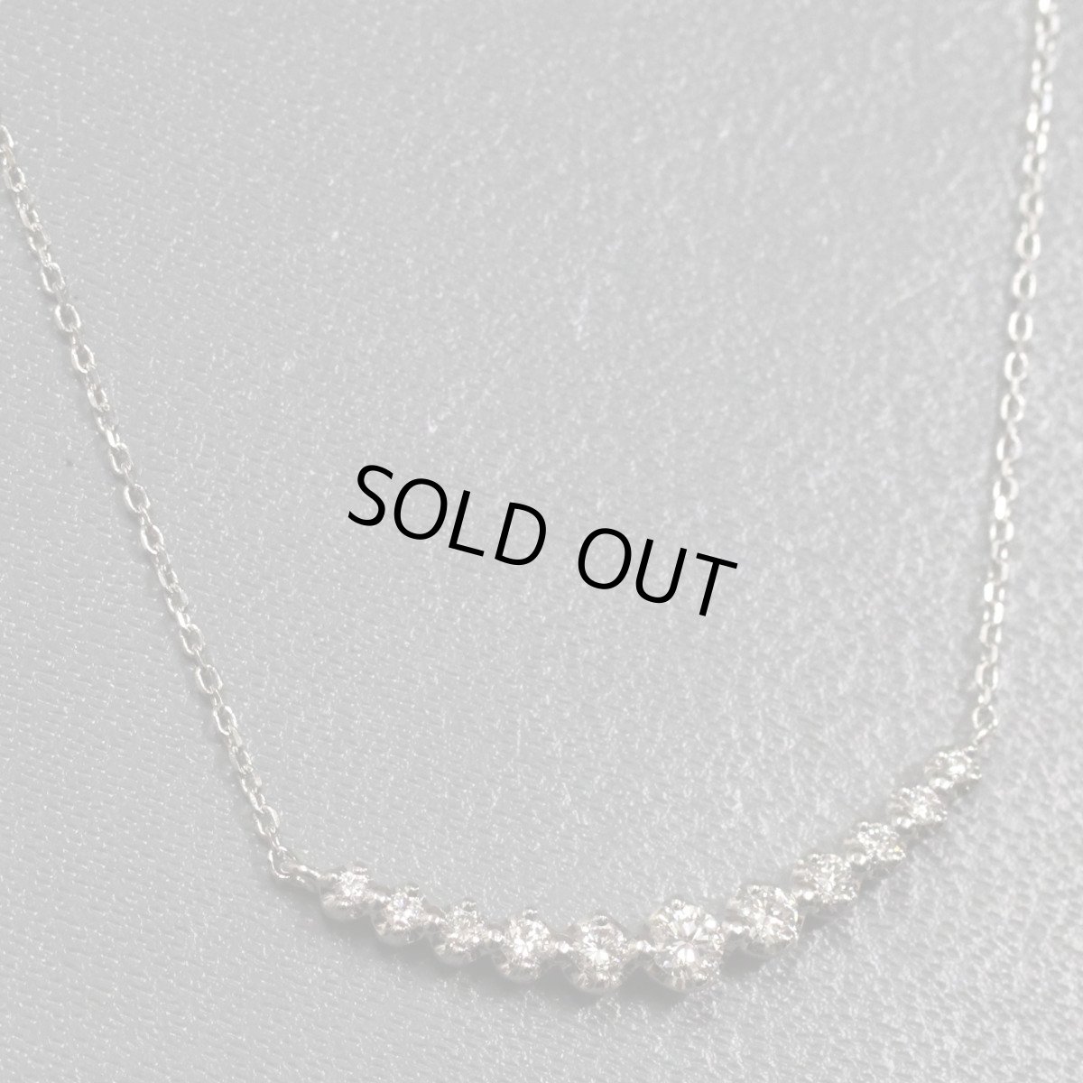 画像1: ヨンドシー Pt850ダイヤモンドネックレス 2.7g プラチナ (1)