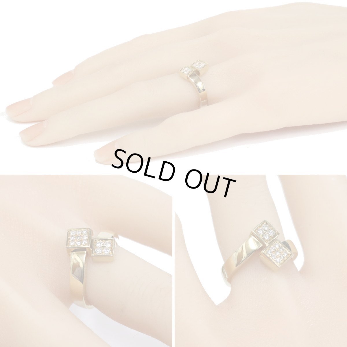 画像10: K18ダイヤモンドリング D0.18 5.5g #11 (10)