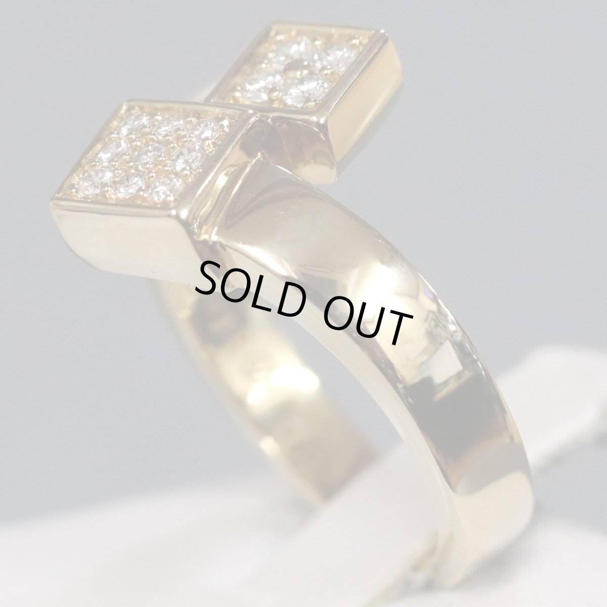 画像2: K18ダイヤモンドリング D0.18 5.5g #11 (2)