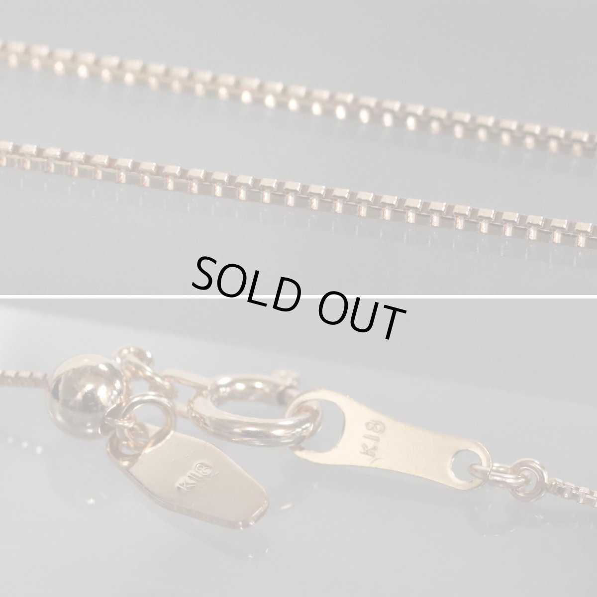 画像8: K18PGダイヤモンドネックレス D0.23 3.1g AJ付44cm 鑑別書 (8)