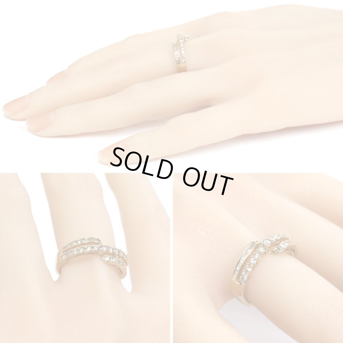 画像10: K18ブラウンダイヤモンドリング D0.60 3.9g #15 (10)