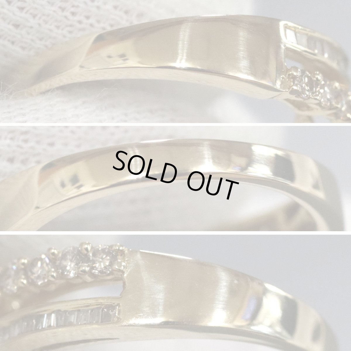 画像6: K18ブラウンダイヤモンドリング D0.60 3.9g #15 (6)