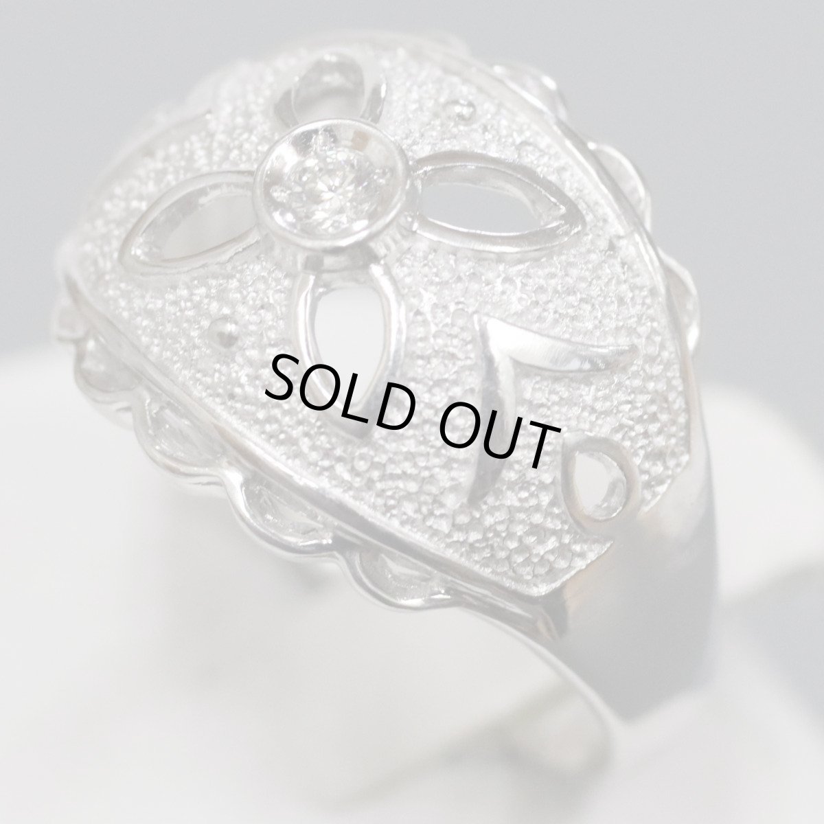 画像2: 奥井 泰子 Pt900ダイヤモンドリング D0.05 6.1g #14 (2)