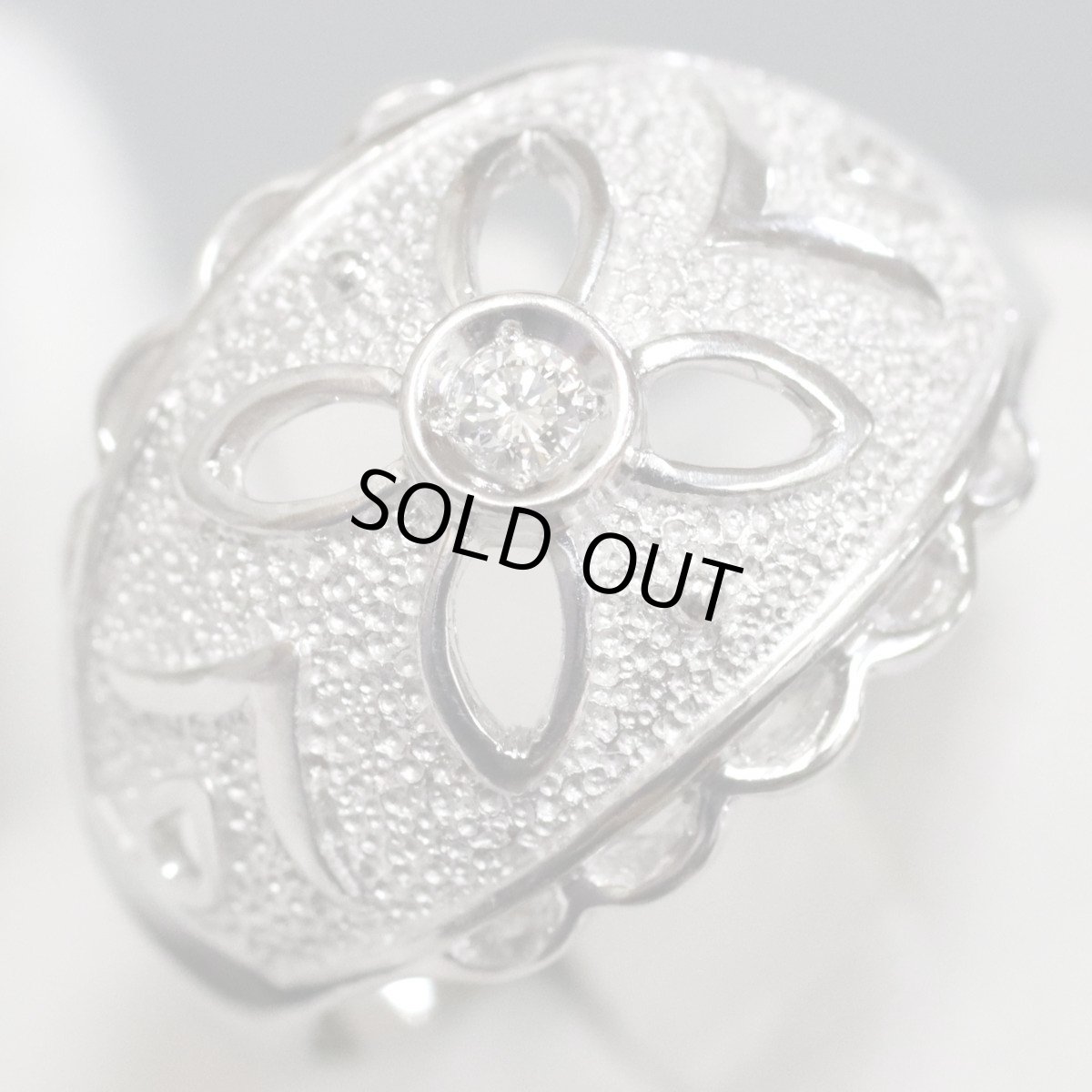 画像3: 奥井 泰子 Pt900ダイヤモンドリング D0.05 6.1g #14 (3)