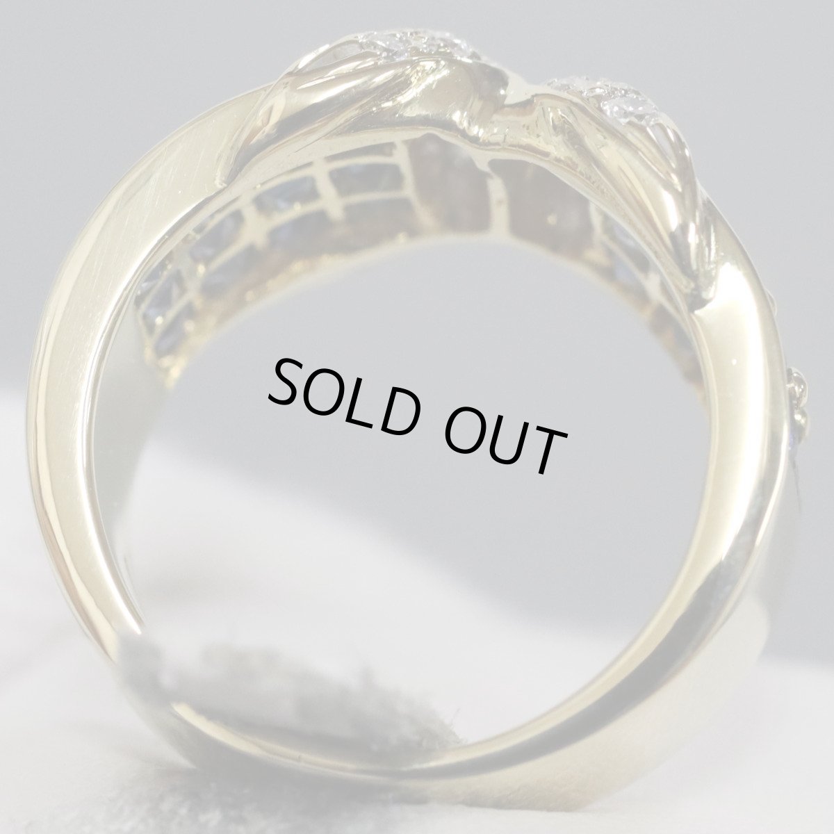 画像4: LARRY 750サファイアダイヤモンドリング 11.1g #12 (4)